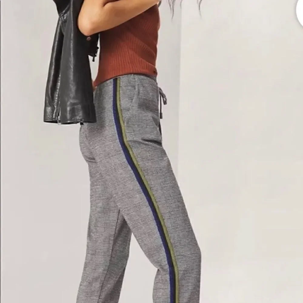 Anthropologie | Maeve Bettie Tapered Joggers | Size:xs |Color: Black and White